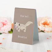 Plaque De Table Illustration de gecko tan tan mignon (In SItu (Mariage))