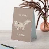 Plaque De Table Illustration de gecko tan tan mignon (En SItu (Tableau))