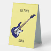 Plaque De Table Illustration de guitare électrique (Verso)
