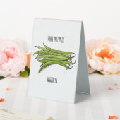 Plaque De Table Illustration de haricots verts (In SItu (Mariage))