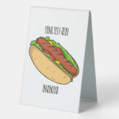 Plaque De Table Illustration de Hot dog (Verso)