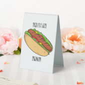 Plaque De Table Illustration de Hot dog (In SItu (Mariage))