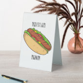 Plaque De Table Illustration de Hot dog (En SItu (Tableau))