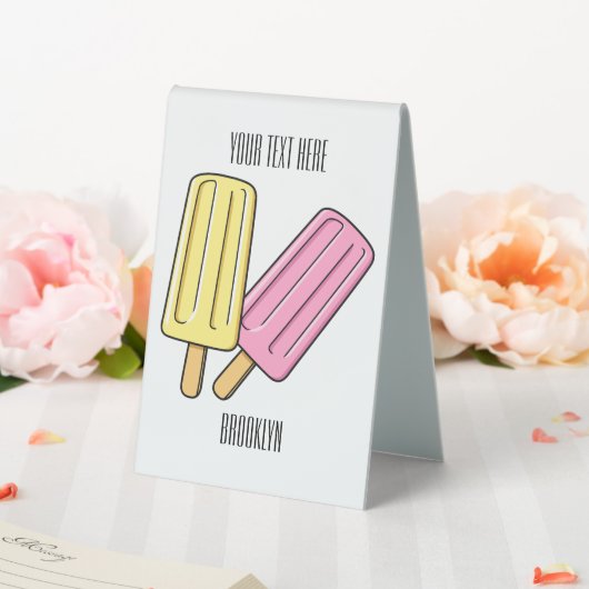 Plaque De Table Illustration de Ice pop (In SItu (Mariage))
