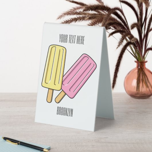 Plaque De Table Illustration de Ice pop (En SItu (Tableau))