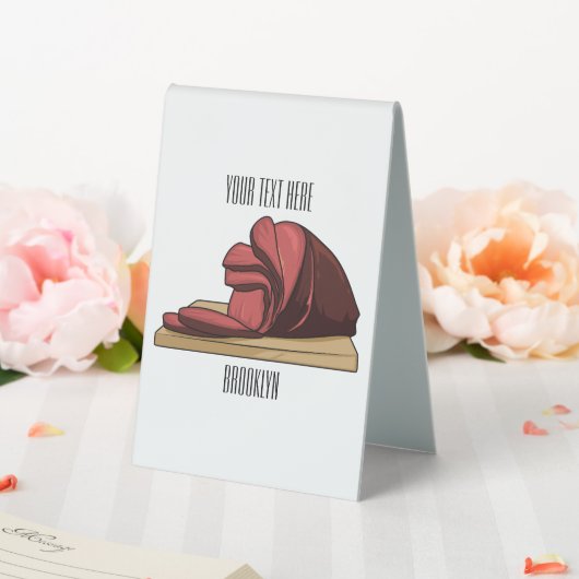 Plaque De Table Illustration de jambon (In SItu (Mariage))