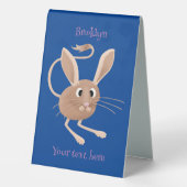 Plaque De Table Illustration de jerboa aux longues oreilles (Verso)