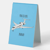 Plaque De Table Illustration de jet privé (Verso)