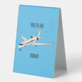 Plaque De Table Illustration de jet privé (Recto)
