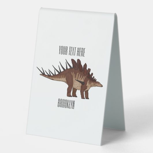 Plaque De Table Illustration de Kentrosaurus (Verso)