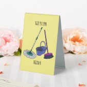 Plaque De Table Illustration de la bande dessinée Broom & mop (In SItu (Mariage))