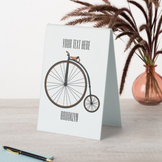 Plaque De Table Illustration de la bande dessinée de vélo à grande (En SItu (Tableau))