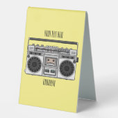 Plaque De Table Illustration de la bande dessinée radio (Recto)