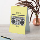 Plaque De Table Illustration de la bande dessinée radio (En SItu (Tableau))