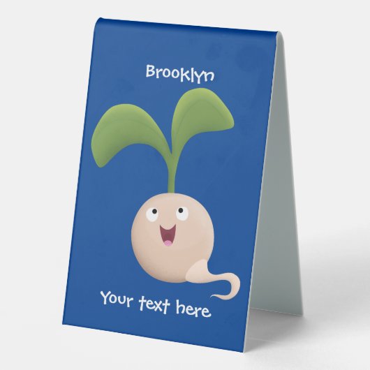 Plaque De Table Illustration de la caricature de la gerbe de grain (Verso)