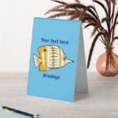 Plaque De Table Illustration de la caricature du poisson papillon  (En SItu (Tableau))