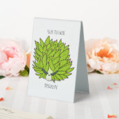 Plaque De Table Illustration de la feuille de limon (In SItu (Mariage))