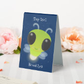 Plaque De Table Illustration de la luciole vert mou (In SItu (Mariage))