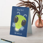 Plaque De Table Illustration de la luciole vert mou (En SItu (Tableau))