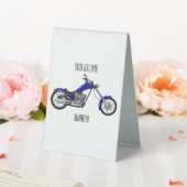 Plaque De Table Illustration de la moto à hélico (In SItu (Mariage))