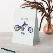 Plaque De Table Illustration de la moto à hélico (En SItu (Tableau))