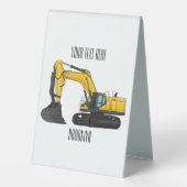 Plaque De Table Illustration de la pelle Crawler (Verso)