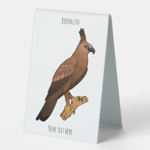 Plaque De Table Illustration de l'aigle à faucon de Javan
