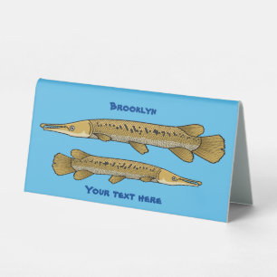 Plaque De Table Illustration de l'alligator garfish