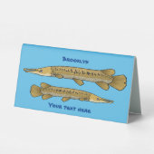 Plaque De Table Illustration de l'alligator garfish (Verso)