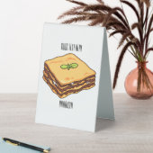Plaque De Table Illustration de Lasagna (En SItu (Tableau))
