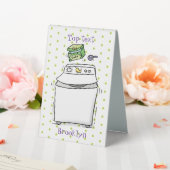 Plaque De Table Illustration de lave-linge mignonne (In SItu (Mariage))