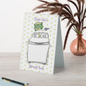 Plaque De Table Illustration de lave-linge mignonne (En SItu (Tableau))