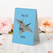 Plaque De Table Illustration de l'avion de chasse (In SItu (Mariage))