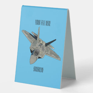 Plaque De Table Illustration de l'avion de chasse