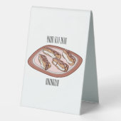 Plaque De Table Illustration de l'éclair de chocolat (Verso)