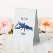 Plaque De Table Illustration de l'écrevisse marron bleu (In SItu (Mariage))
