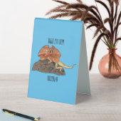 Plaque De Table Illustration de lézard à col frisé (En SItu (Tableau))