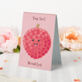 Plaque De Table Illustration de litchee rose mignon (In SItu (Mariage))