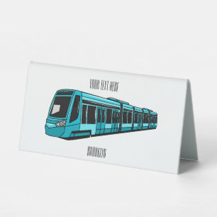 Plaque De Table Illustration de locomotive électrique