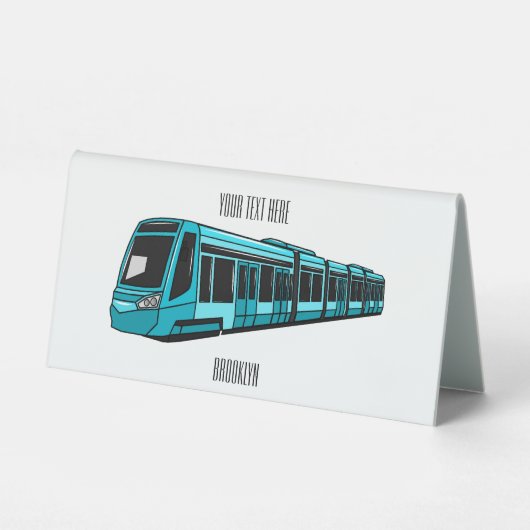 Plaque De Table Illustration de locomotive électrique (Recto)