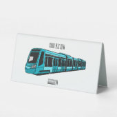 Plaque De Table Illustration de locomotive électrique (Verso)