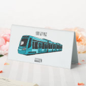 Plaque De Table Illustration de locomotive électrique (In SItu (Mariage))