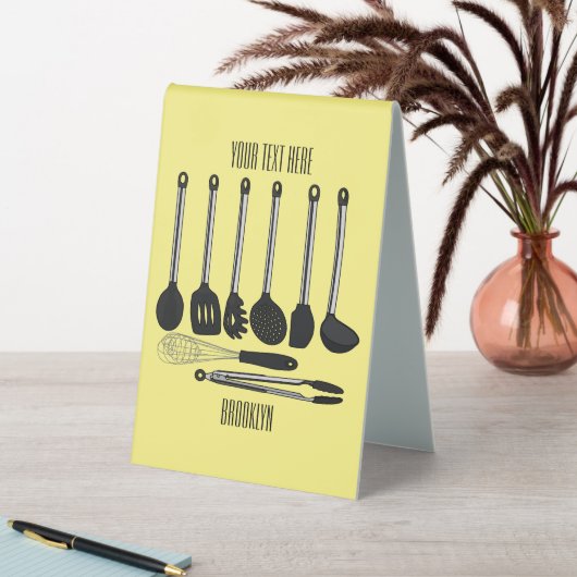 Plaque De Table Illustration de l'ustensile de cuisine (En SItu (Tableau))