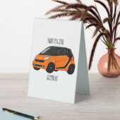 Plaque De Table Illustration de micro-voiture (En SItu (Tableau))