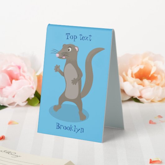 Plaque De Table Illustration de mignonne mangouste (In SItu (Mariage))