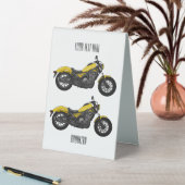Plaque De Table Illustration de moto Cruiser (En SItu (Tableau))