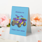 Plaque De Table Illustration de moto Purple Quad (In SItu (Mariage))