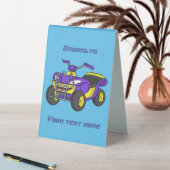 Plaque De Table Illustration de moto Purple Quad (En SItu (Tableau))
