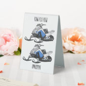 Plaque De Table Illustration de motoneige (In SItu (Mariage))