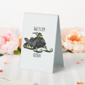 Plaque De Table Illustration de motoneige (In SItu (Mariage))